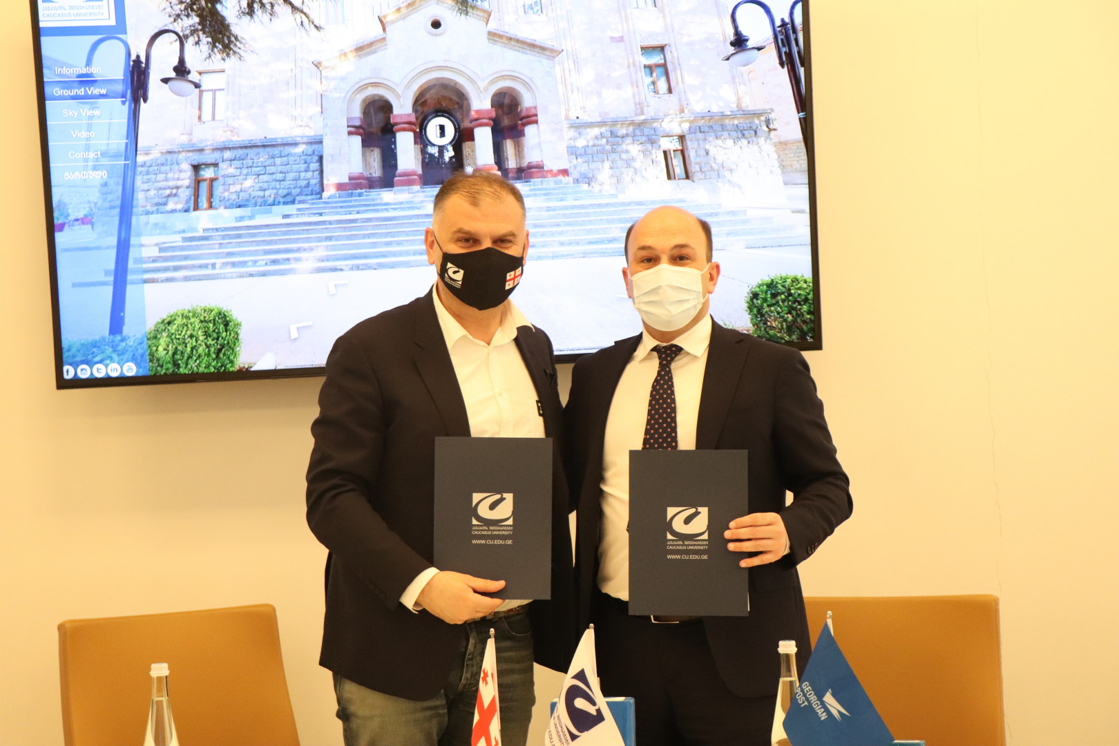 თანამშრომლობის მემორანდუმი კავკასიის უნივერსიტეტსა და საქართველოს ფოსტას შორის
