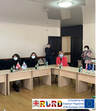 ERASMUS+ -ის ინსტიტუციური განვითარების პროექტის “უნივერსიტეტების როლი რეგიონის განვითარებაში“ შეხვედრა ზუგდიდში