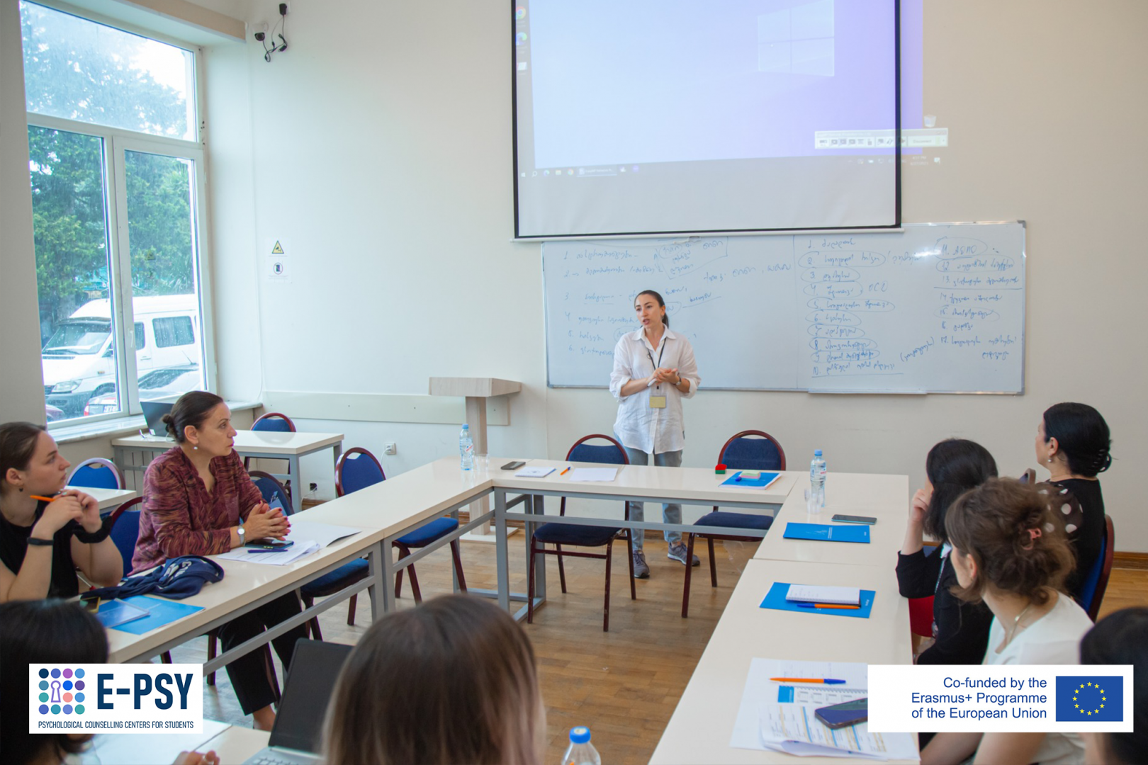 კავკასიის უნივერსიტეტის წარმომადგენლების ვიზიტი ქ. ბათუმში, პროექტ E-PSY-ის ფარგლებში