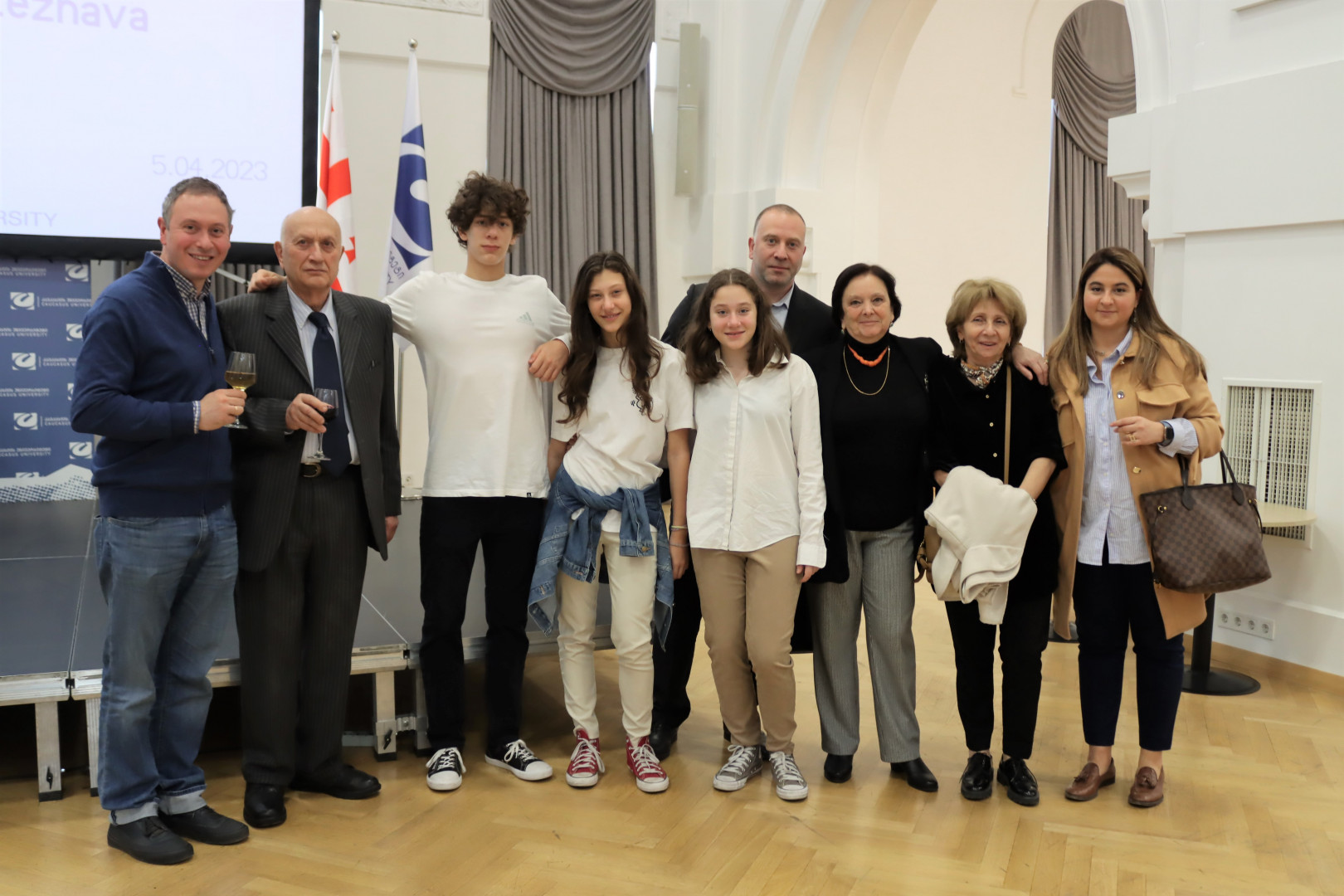 პროფესორ გურამ ლეჟავას სახელობის აუდიტორიის გახსნა