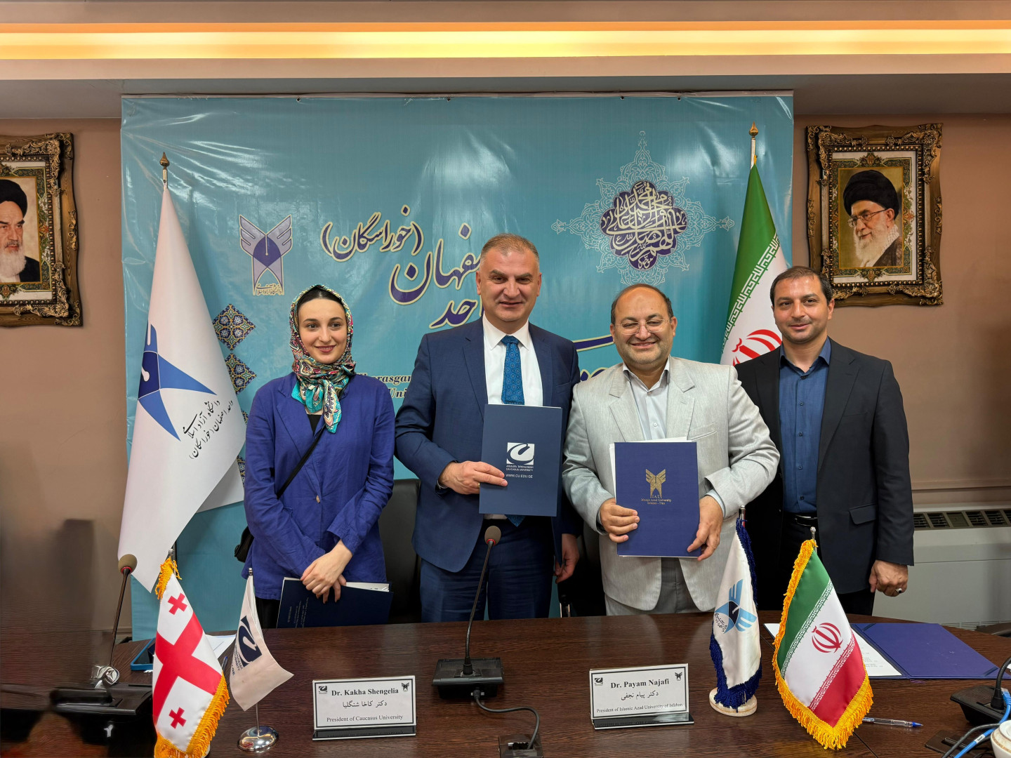 კავკასიის უნივერსიტეტის პრეზიდენტის და მისი დელეგაციის ვიზიტი ირანში, ქალაქ ისფაჰანში