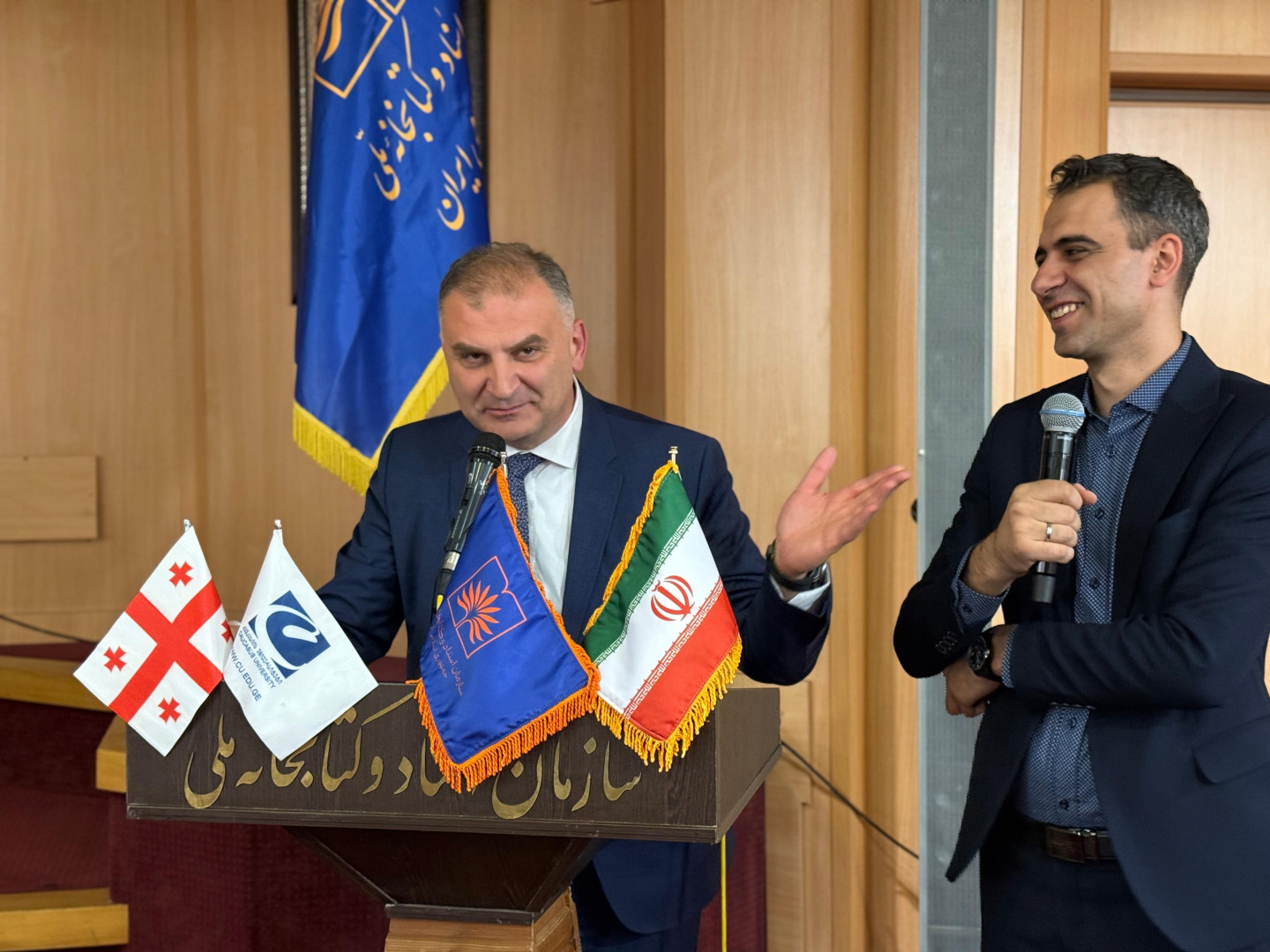 CU-ის პრეზიდენტის, კახა შენგელიას, წიგნის „საქართველოს ისტორიის“ პრეზენტაცია ირანში