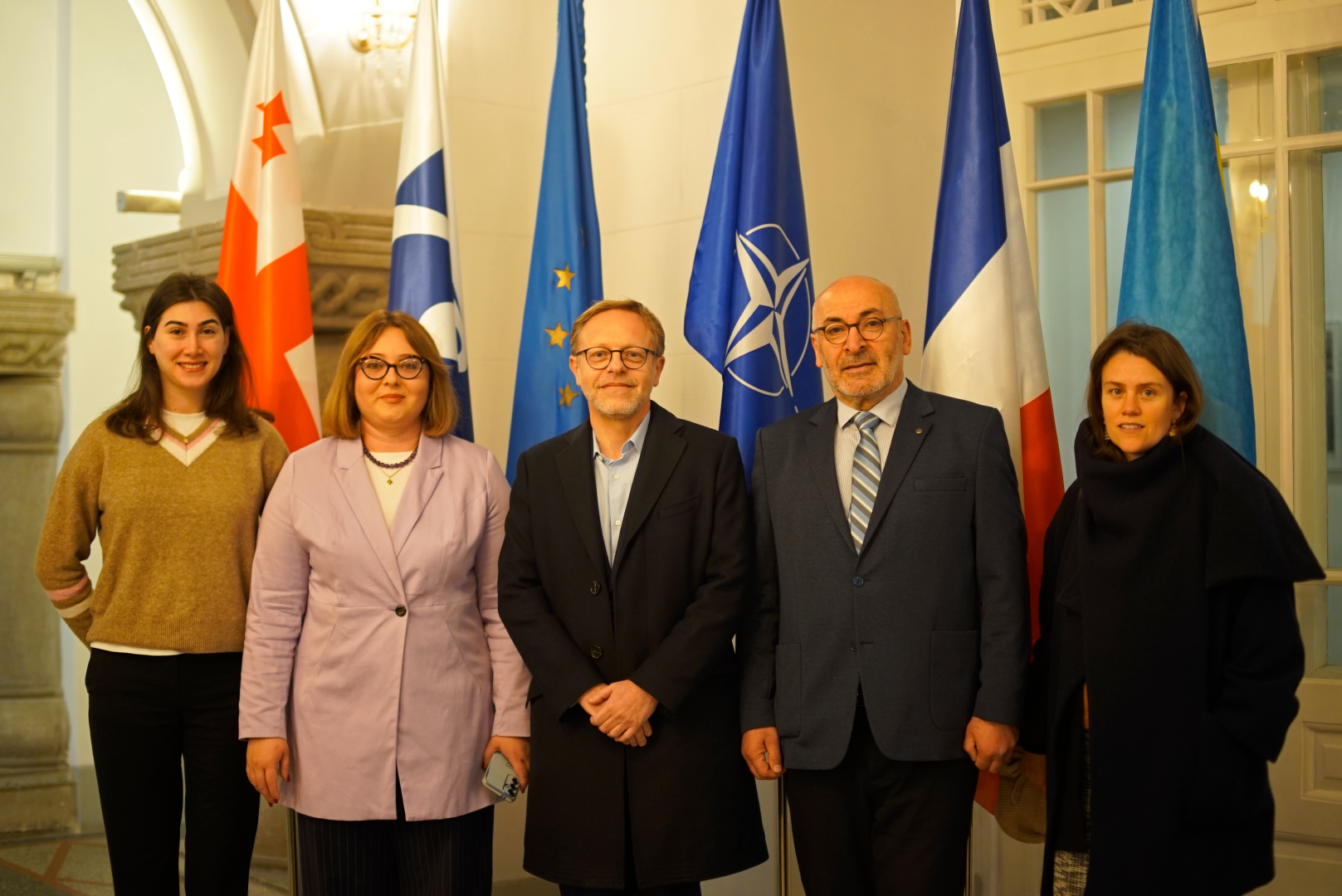 საფრანგეთის ელჩის ვიზიტი კავკასიის უნივერსიტეტში