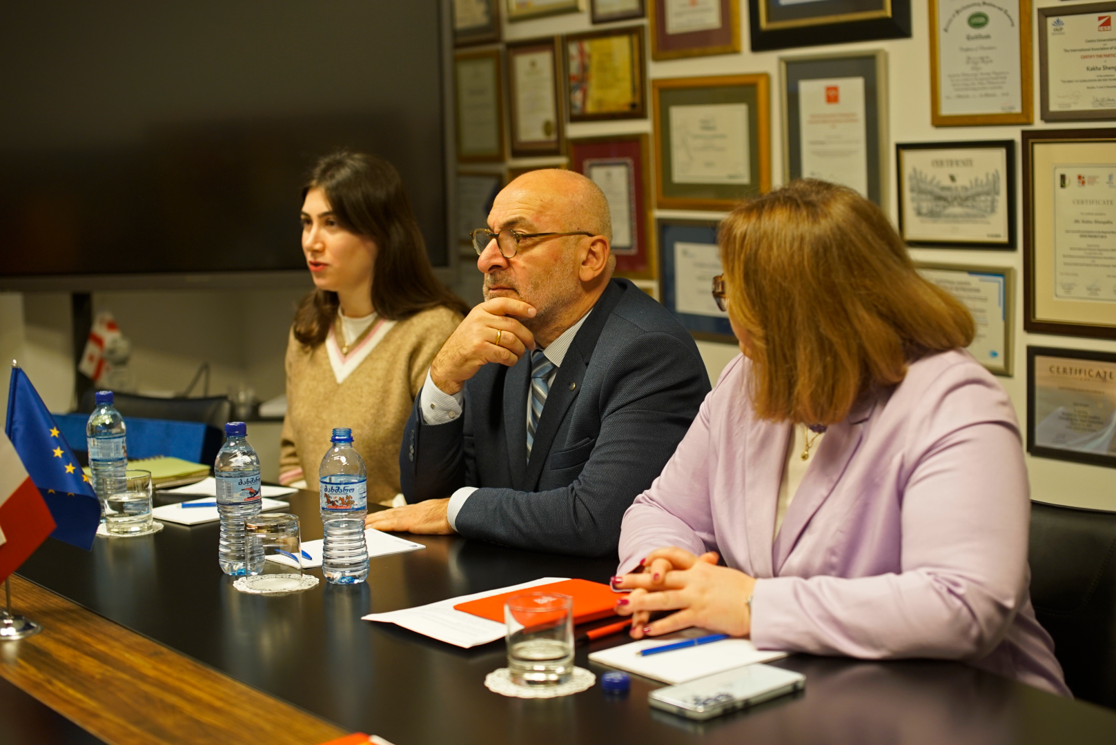 საფრანგეთის ელჩის ვიზიტი კავკასიის უნივერსიტეტში