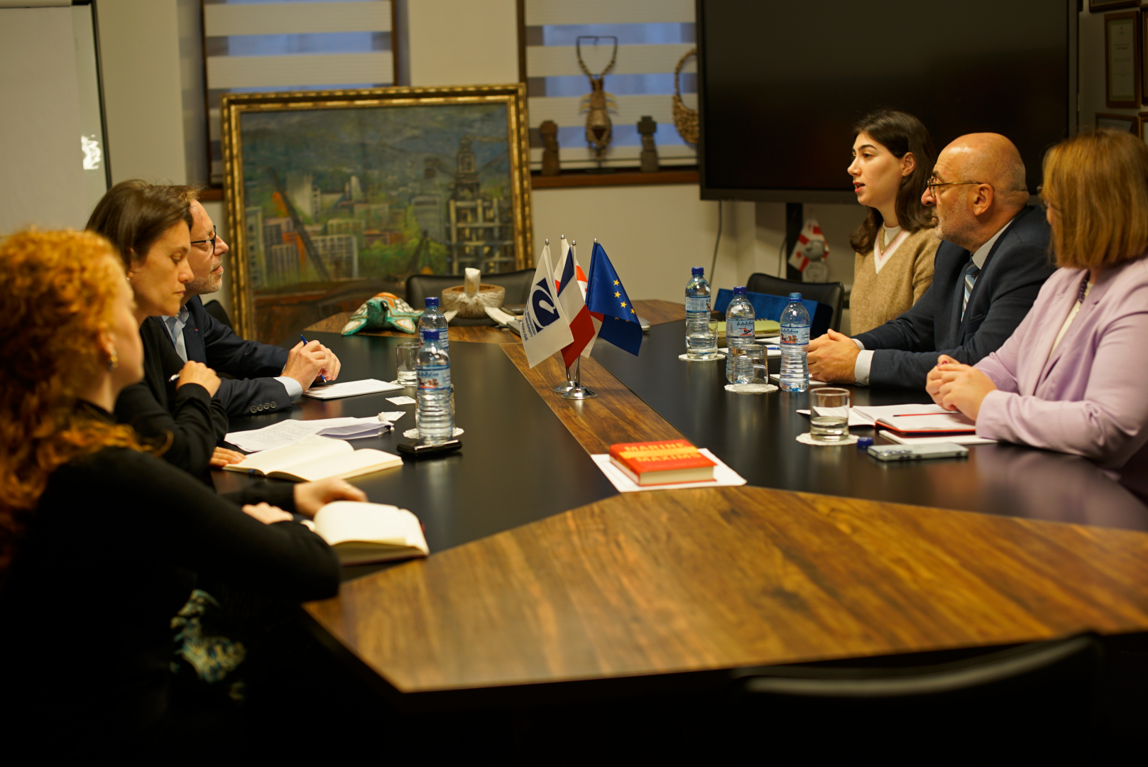 საფრანგეთის ელჩის ვიზიტი კავკასიის უნივერსიტეტში