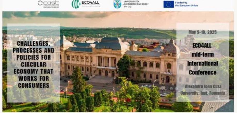 COST ECO4ALL საერთაშორისო კონფერენცია იაშის ალექსანდრუ იოან კუზას უნივერსიტეტში