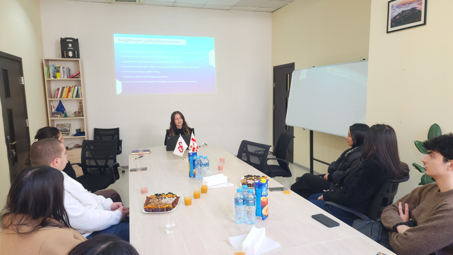 ტურიზმის სკოლის სტუდენტების საგანმანათლებლო ვიზიტი კომპანია &bdquo;მიმინო კავკასიაში&ldquo;