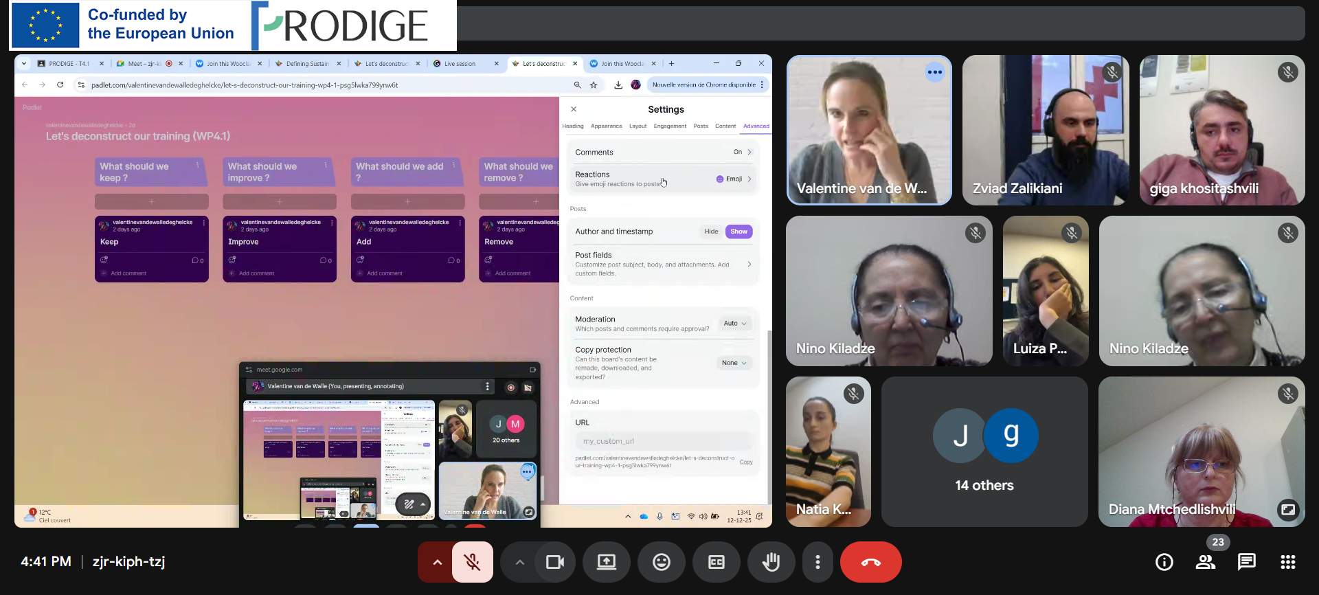 PRODIGE-ის პროექტის ტრენინგი &bdquo;Adapting the Structures and Organizational Behavior for Digital Education &ndash; Organizing Technical and Support Services&ldquo;