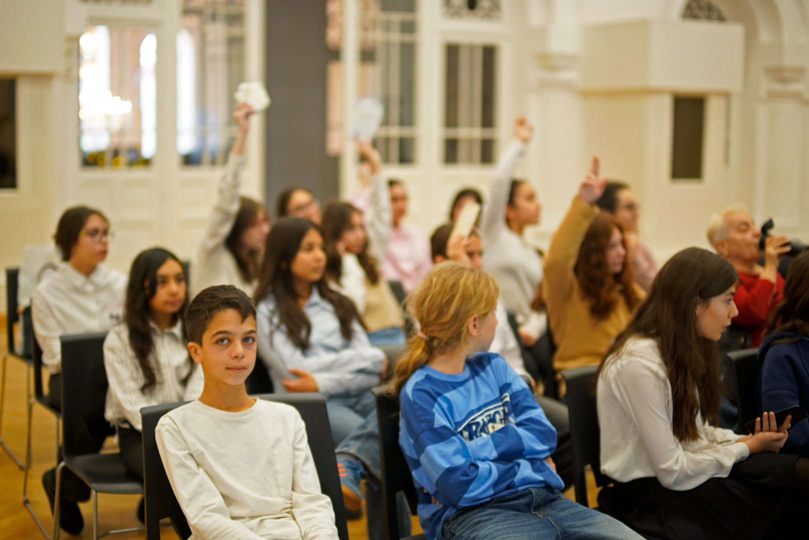 „მწვანე სკოლის“ მე-6 კლასის მოსწავლეების ვიზიტი CU-ში