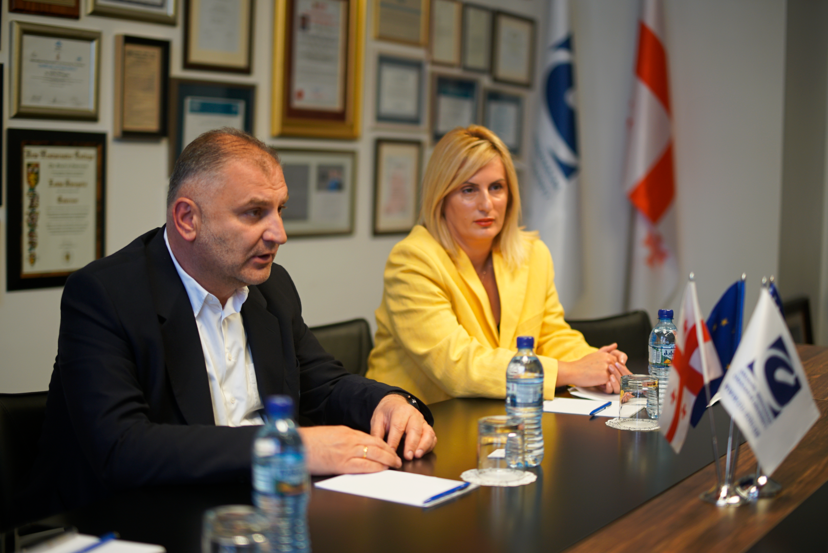 კავკასიის უნივერსიტეტის პრეზიდენტმა ამერიკის საელჩოს დელეგაციას უმასპინძლა