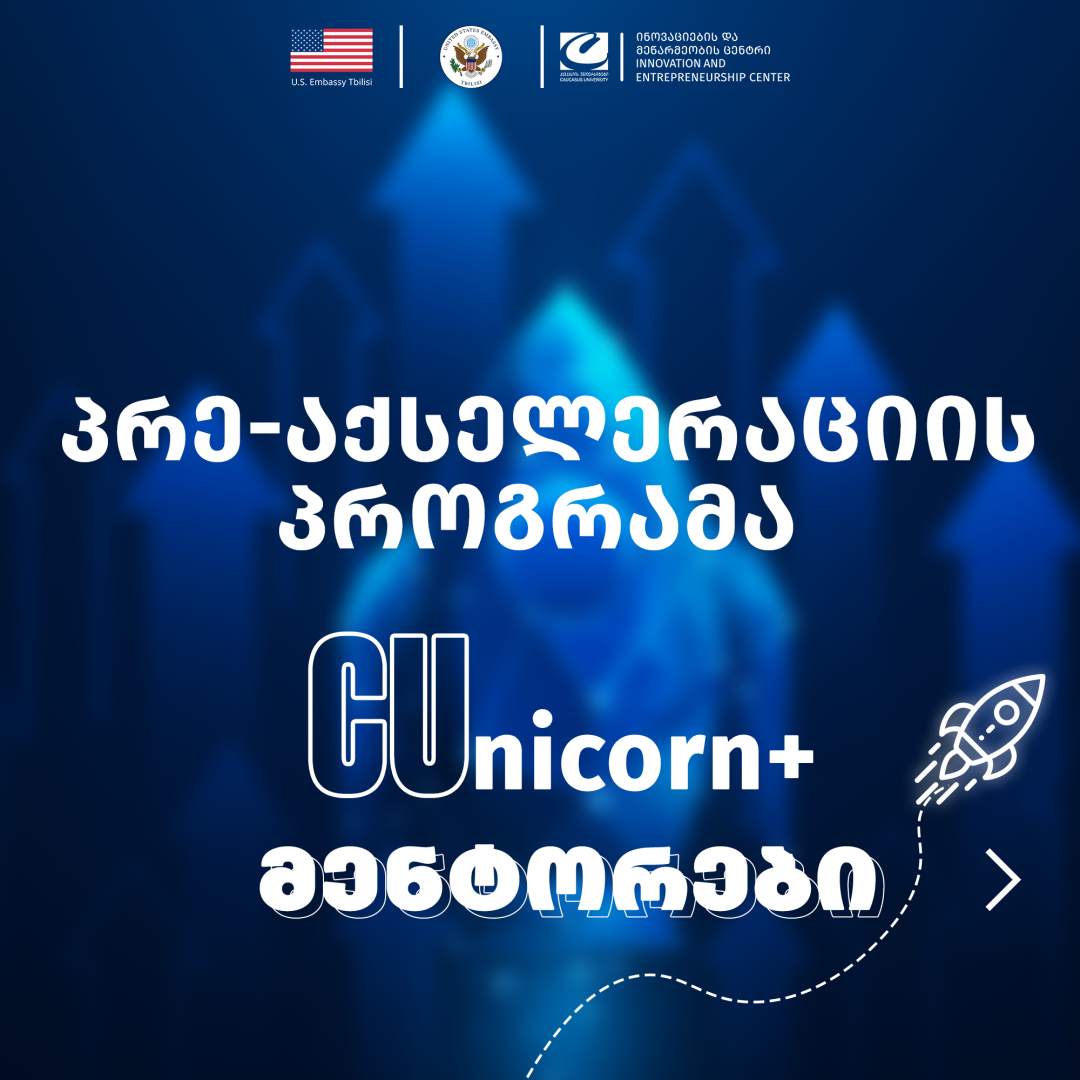 პრე-აქსელერაციის პროგრამა CUnicorn+ ის მენტორები
