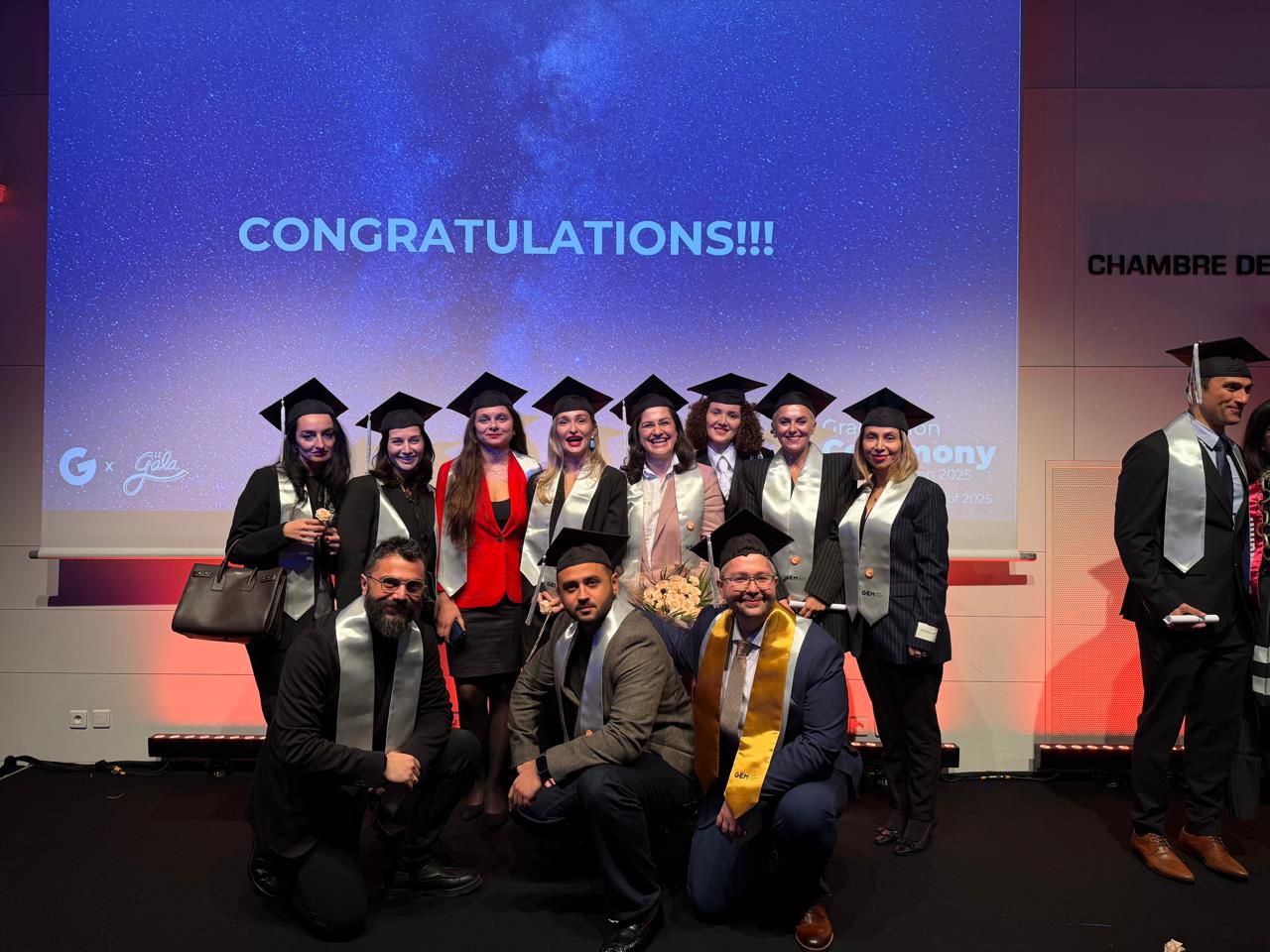 დიპლომების გადაცემის ცერემონიალი GEM-ის და CSB-ის ერთობლივი სამაგისტრო პროგრამის კურსდამთავრებულთათვის