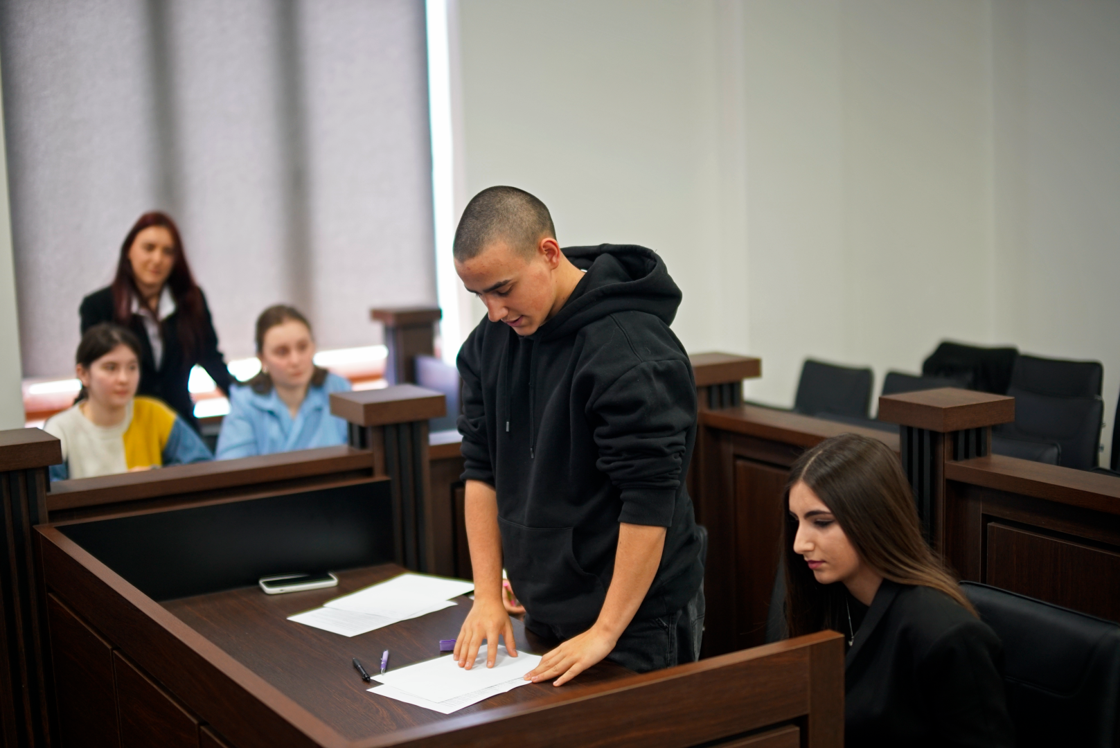 იმიტირებული სასამართლო პროცესი აბიტურიენტებისთვის - საავტორო უფლებების დარღვევასთან დაკავშირებით &bdquo;საავტორო უფლება და სატელევიზიო შესრულება&ldquo;