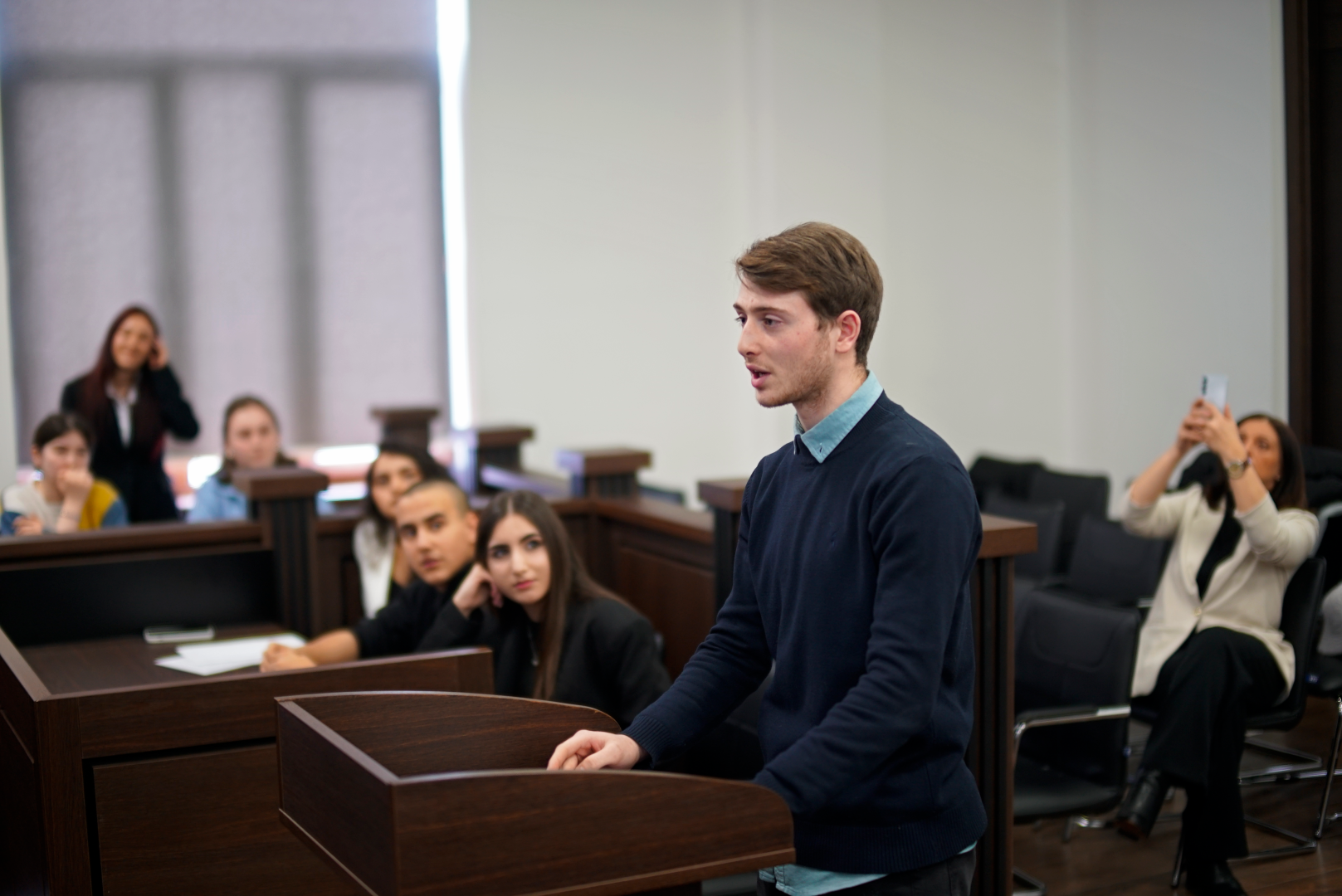 იმიტირებული სასამართლო პროცესი აბიტურიენტებისთვის - საავტორო უფლებების დარღვევასთან დაკავშირებით &bdquo;საავტორო უფლება და სატელევიზიო შესრულება&ldquo;