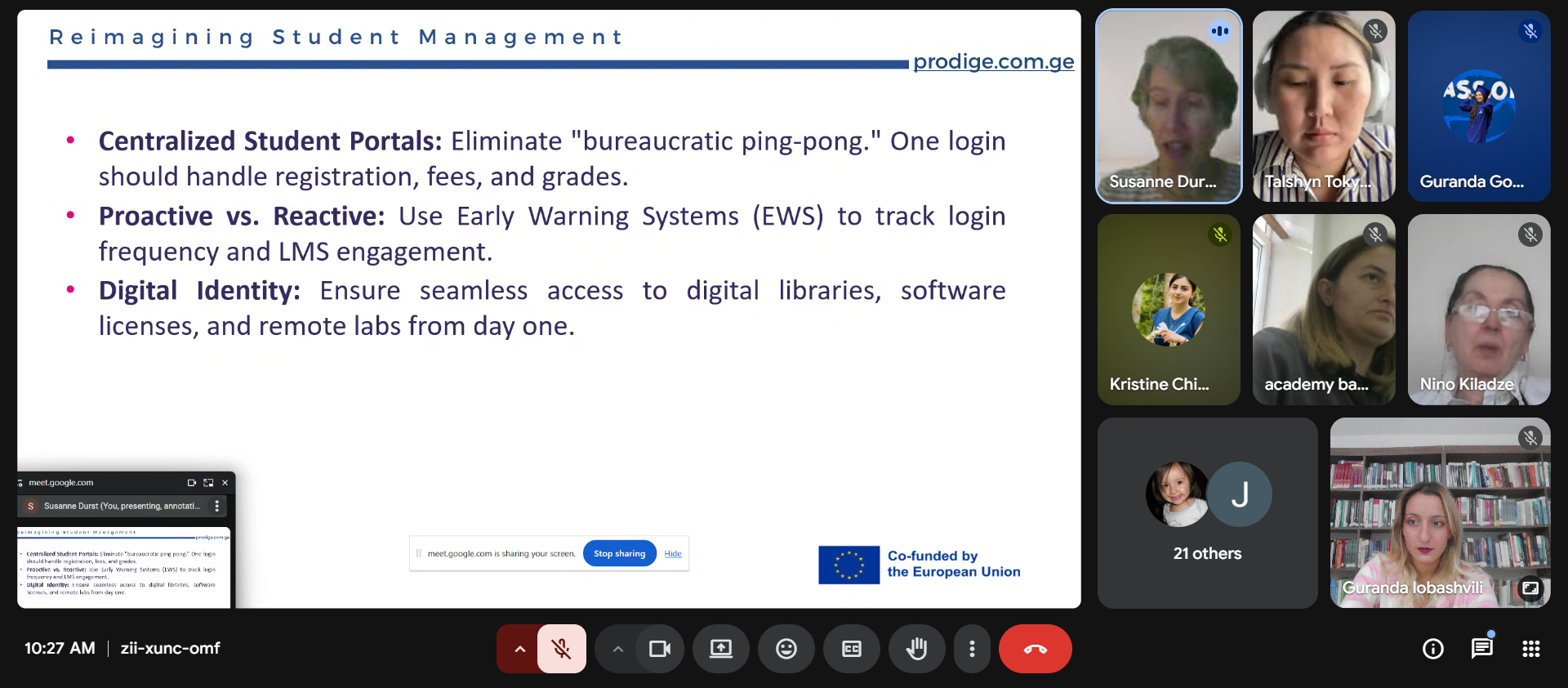 ტრენინგი &bdquo;Rethinking Students' Recruitment, Management, and Students' Life&ldquo; (T4.2) 