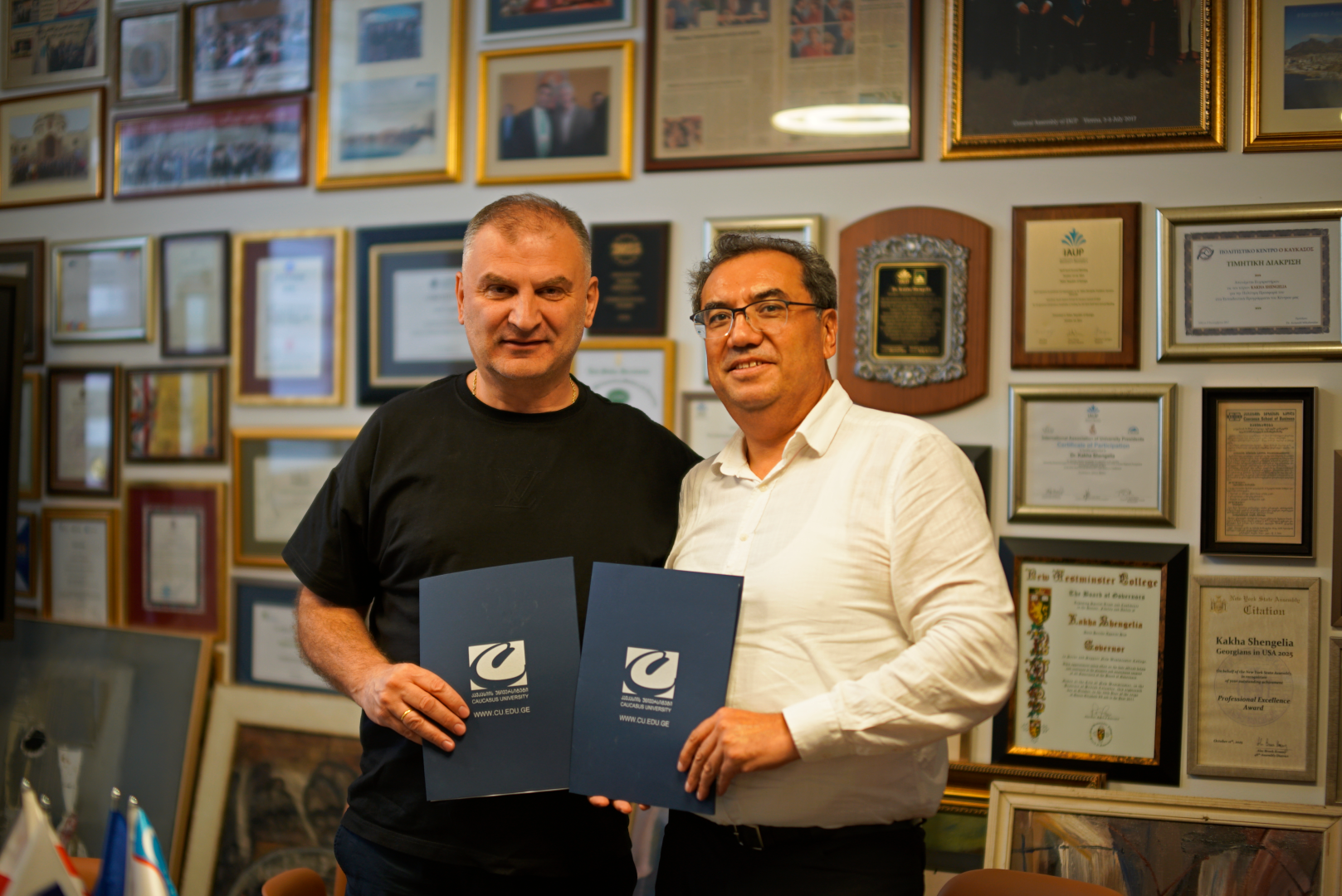 ბუხრას სახელმწიფო უნივერსიტეტის რექტორის ვიზიტი კავკასიის უნივერსიტეტში