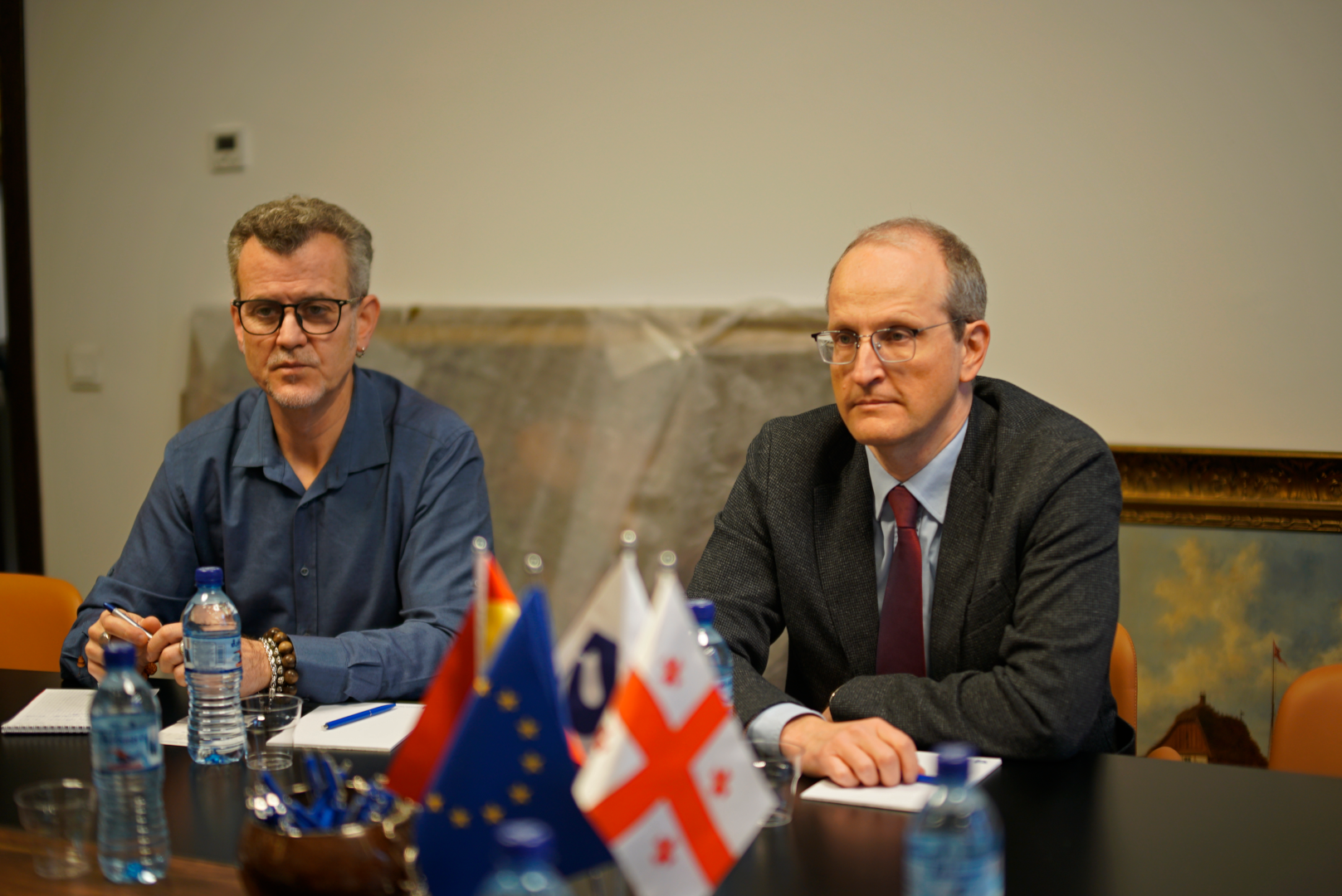 ესპანეთის საელჩოსა და სერვანტესის ინსტიტუტის წარმომადგენლების ვიზიტი კავკასიის უნივერსიტეტში