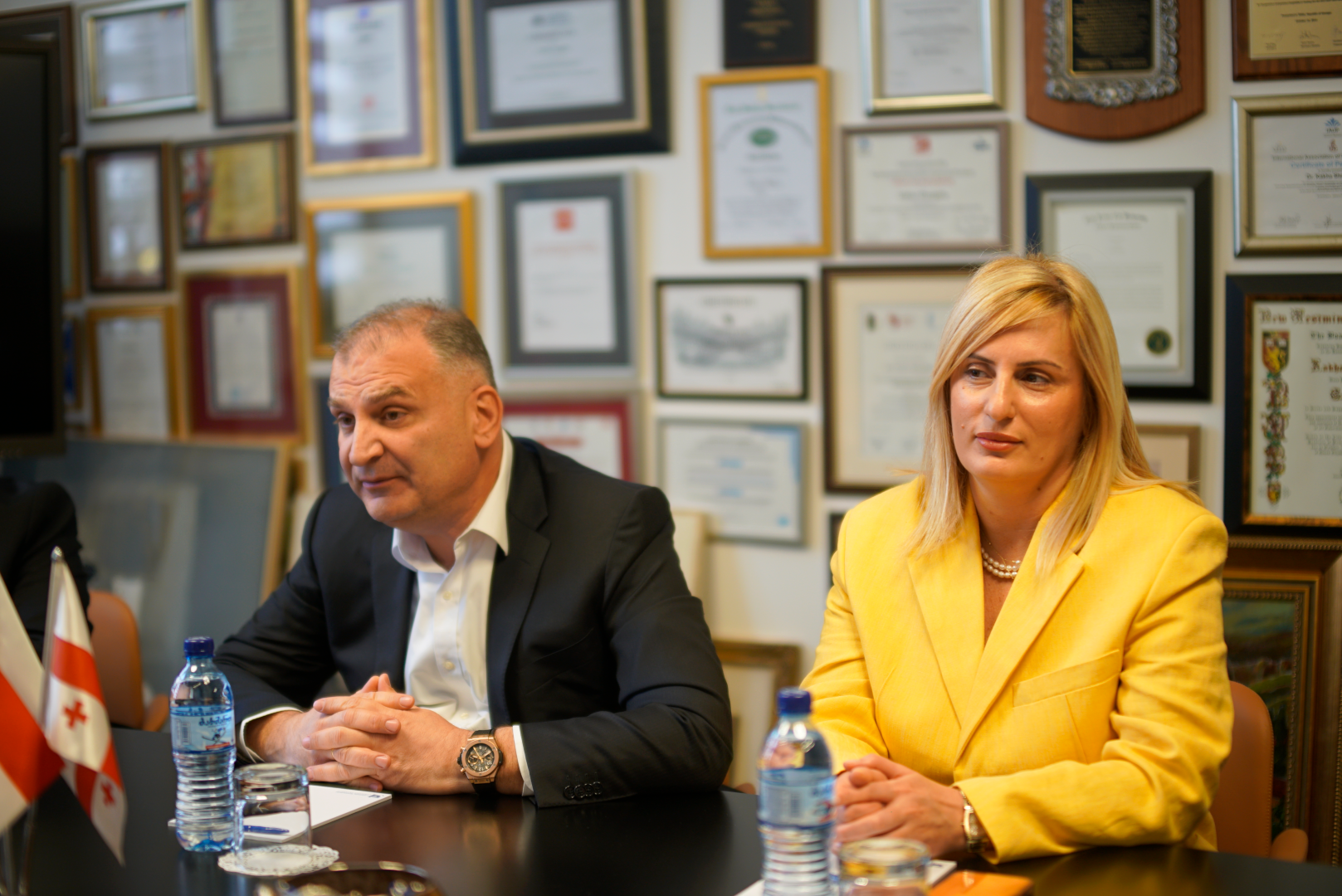 კავკასიის უნივერსიტეტის პრეზიდენტმა ნიდერლანდების სამეფოს ელჩს უმასპინძლა