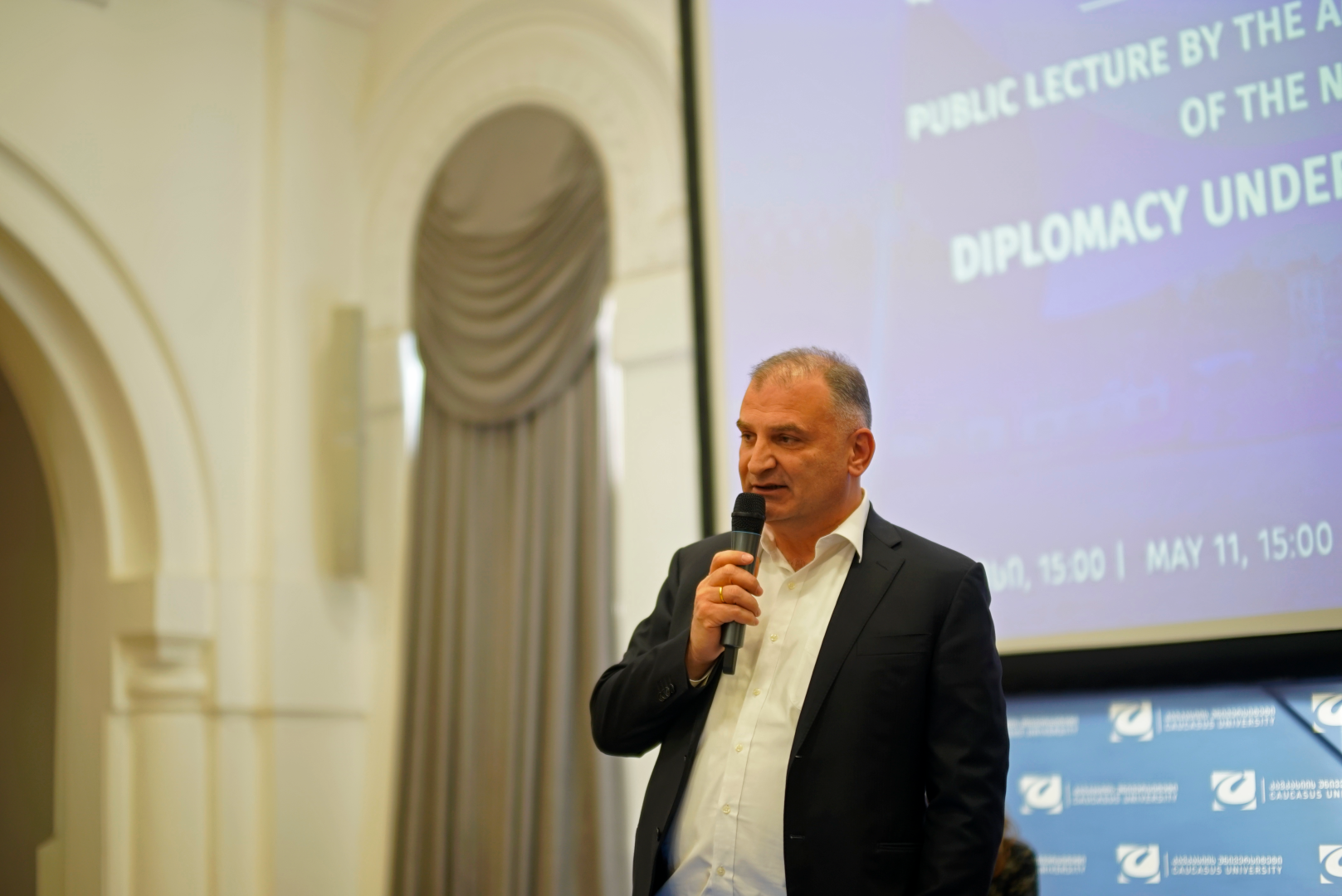 კავკასიის უნივერსიტეტის სტუდენტების შეხვედრა ნიდერლანდების სამეფოს საგანგებო და სრულუფლებიან ელჩთან საქართველოში, მელინე არაკელიანთან