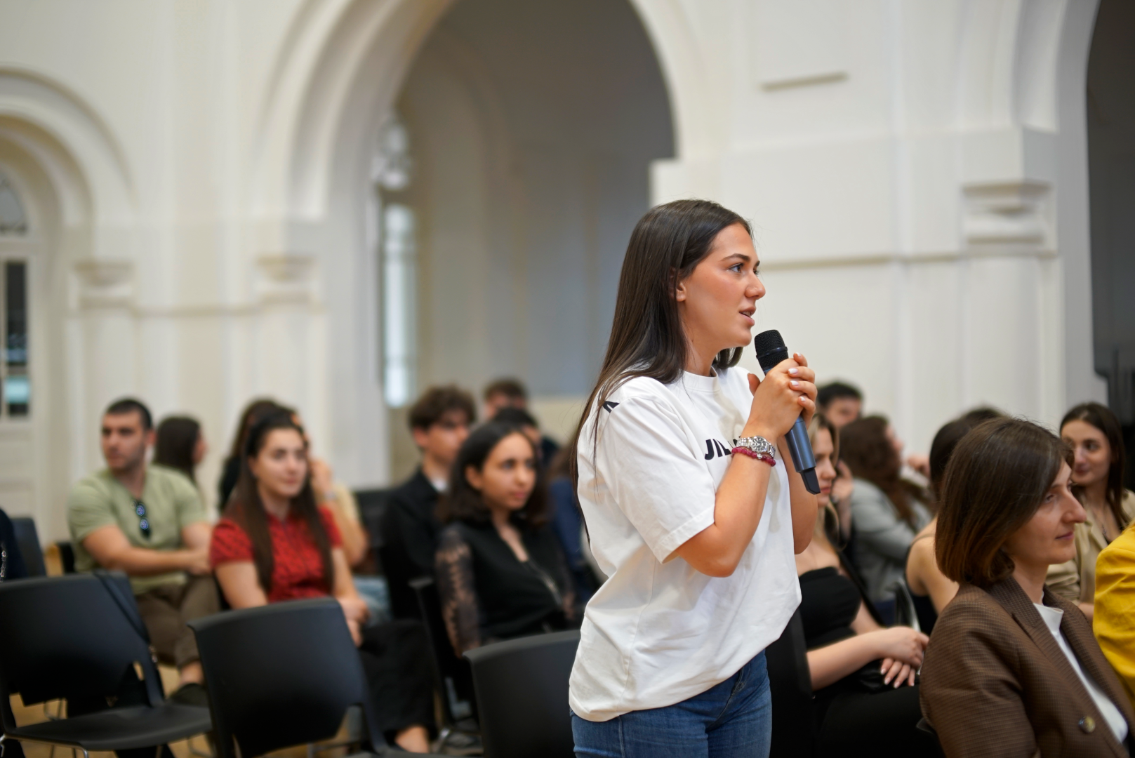 კავკასიის უნივერსიტეტის სტუდენტების შეხვედრა ნიდერლანდების სამეფოს საგანგებო და სრულუფლებიან ელჩთან საქართველოში, მელინე არაკელიანთან