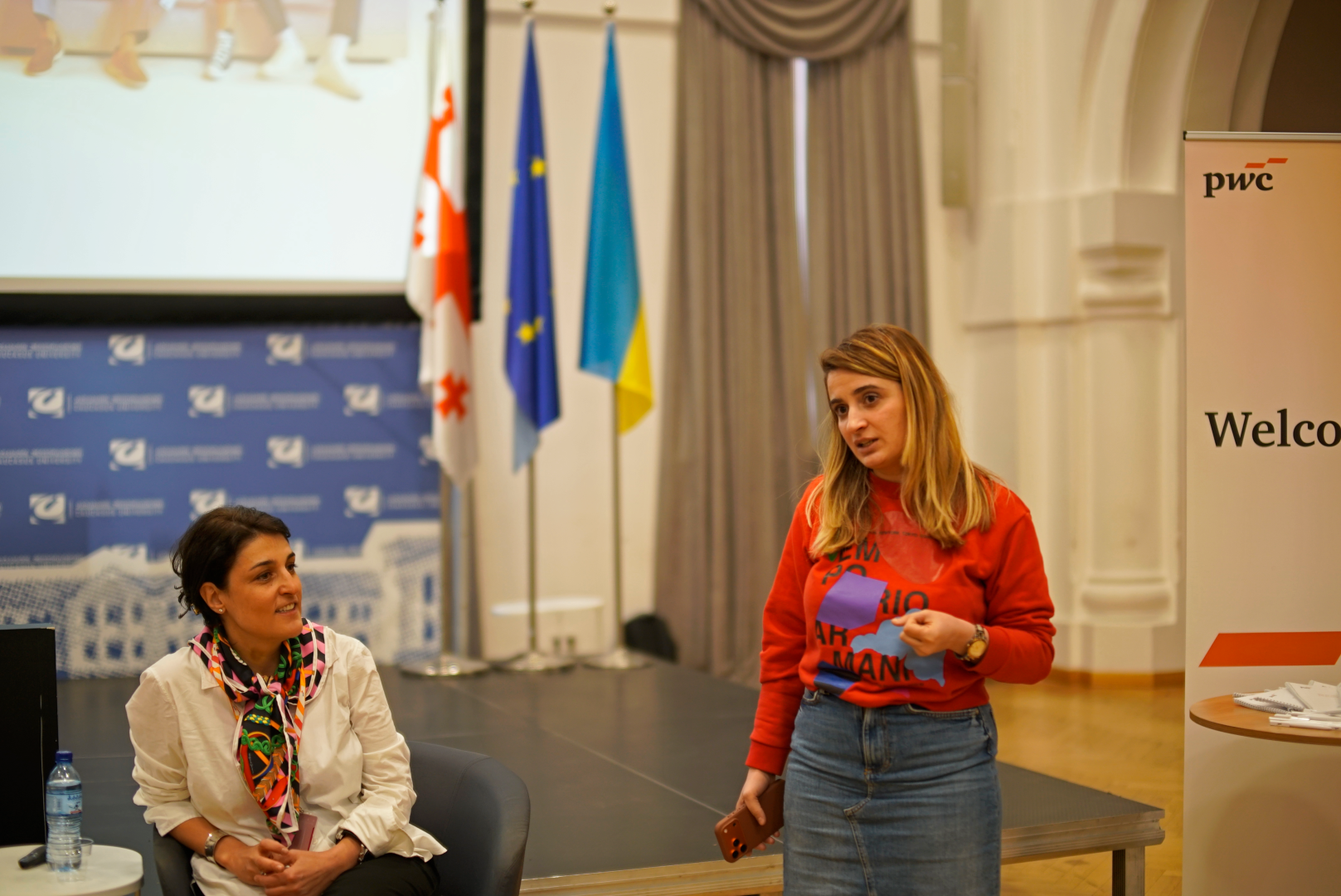 შეხვედრა აუდიტორული კომპანია PwC-ის წარმომადგენლებთან