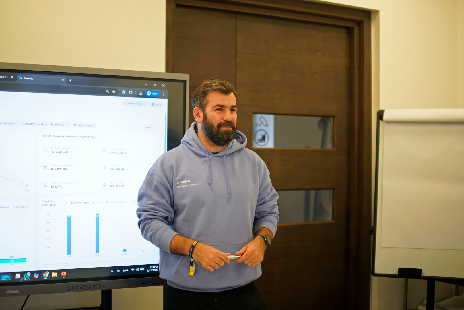 შეხვედრა კომპანია Amadeo-ს წარმომადგენლებთან