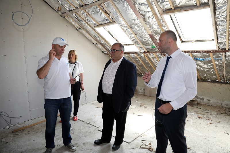 ალექსანდრე ჯეჯელავა კავკასიის უნივერსიტეტის ახალ შენობაში
