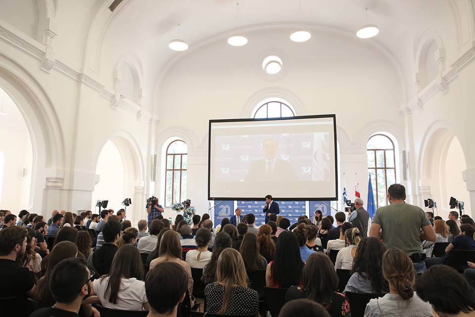 კახა კალაძის შეხვედრა კავკასიის უნივერსიტეტის სტუდენტებთან