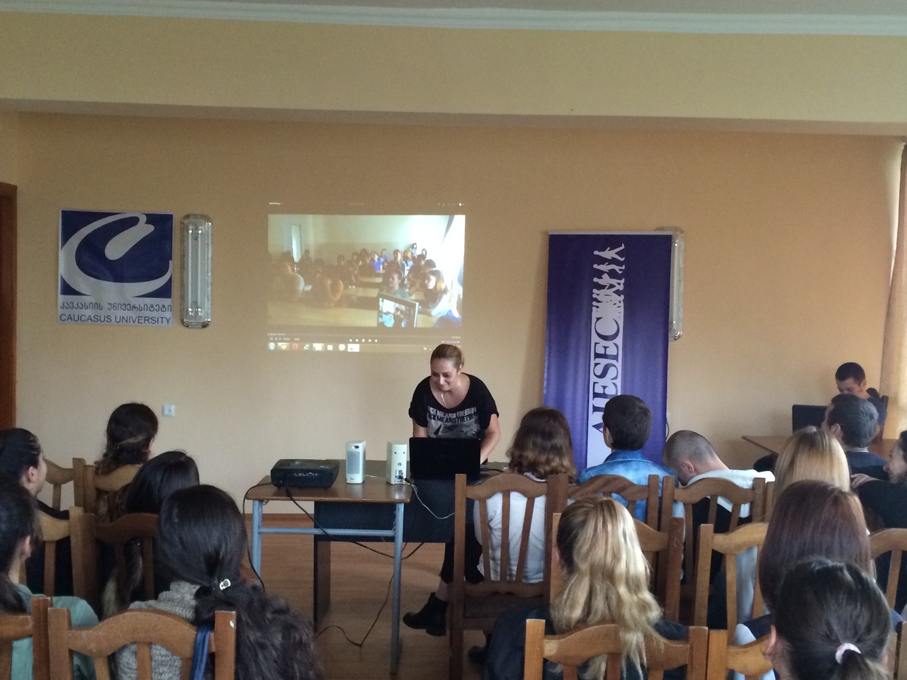 შეხვედრა AIESEC-ის წარმომადგენლებთან