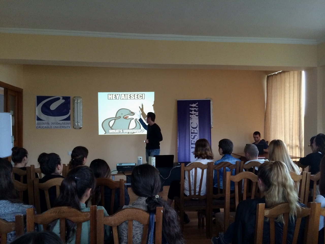 შეხვედრა AIESEC-ის წარმომადგენლებთან